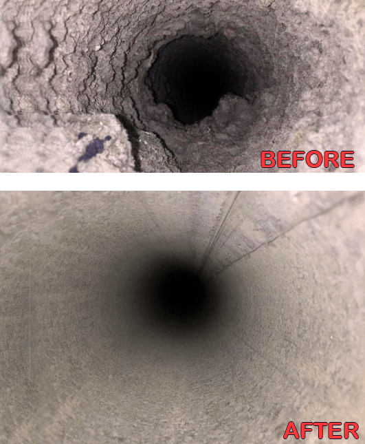 Dryer Vent Before And After